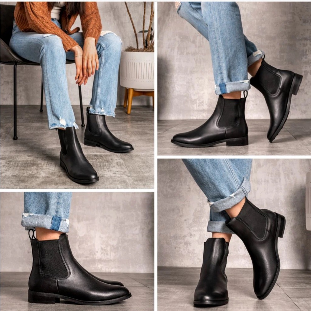 Thursday Boot Co. Duchess Chelsea Leather Booties - Picture 3 of 9
